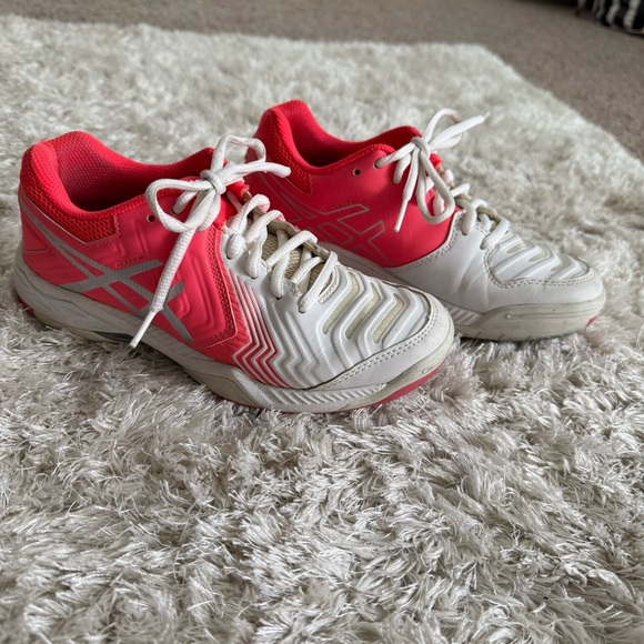 Asics Gel Game 6 Tennis Shoes Size 5 Pink/White